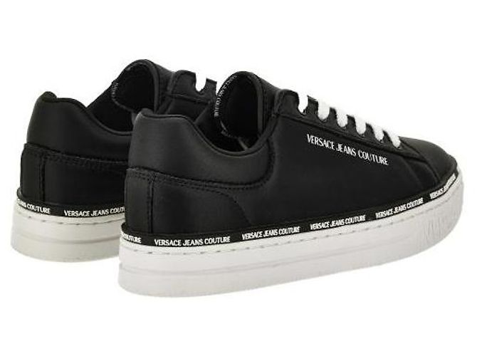 Versace Sneakers Logo Court Nero - vista 5