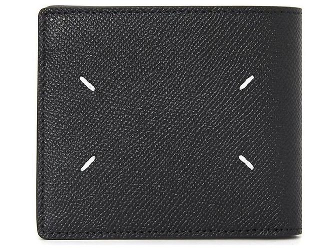 Maison Martin Margiela Signature Stitch Compact Wallet Black - view 4