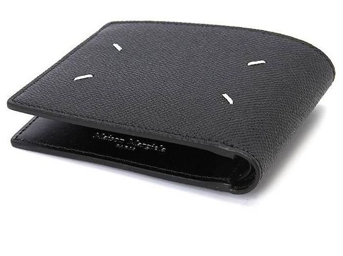 Maison Martin Margiela Signature Stitch Compact Wallet Black - view 6
