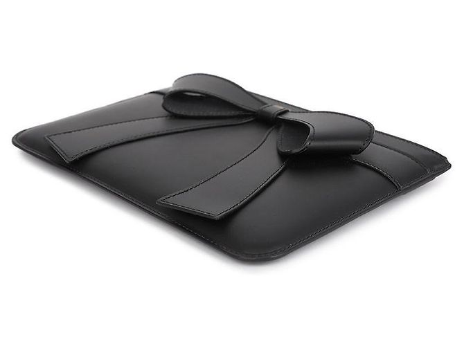 Comme Des Garcons Big Bow Leather Pouch Bag - view 6