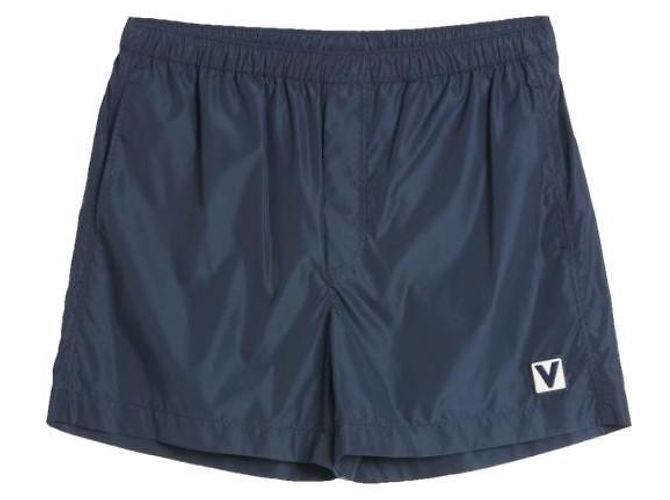 Valentino Nylon-Badeanzug mit Patch-Details Blau - Ansicht 4