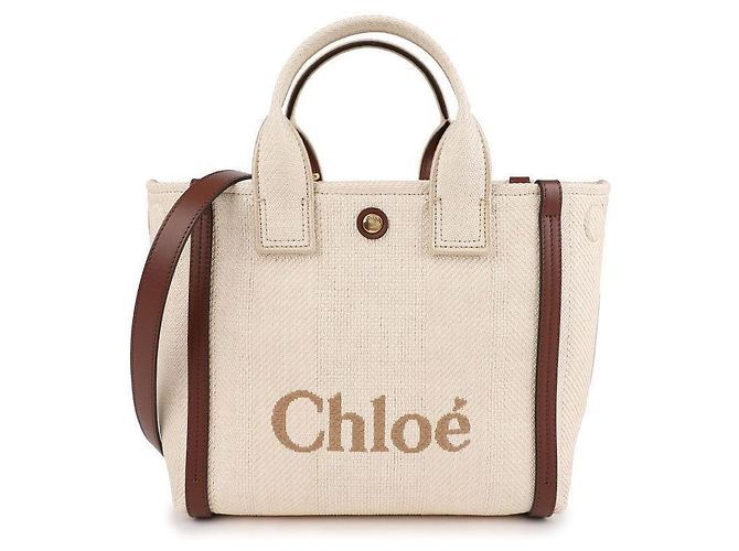 Chloé Kleine Raffia-Tote-Tasche - Ansicht 3