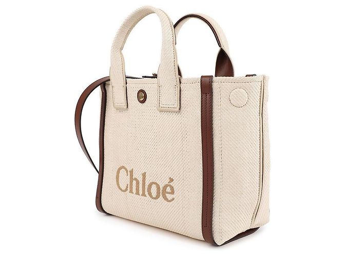 Chloé Kleine Raffia-Tote-Tasche - Ansicht 4