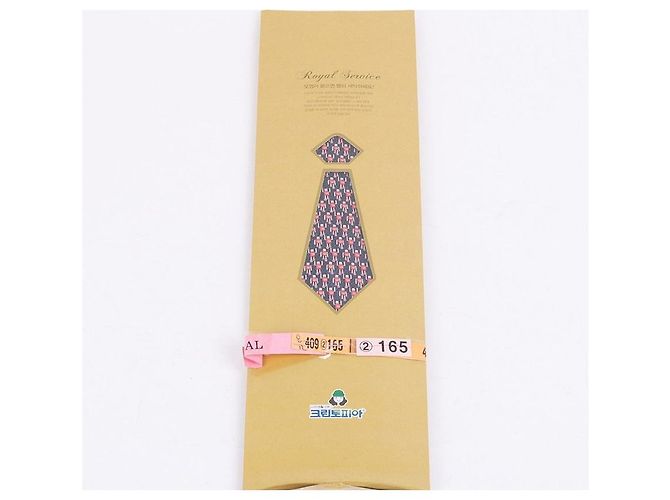 Bulgari Robot Pattern Navy Men’s Tie Blue - view 7