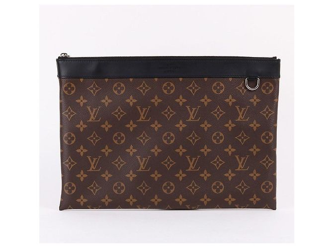 Louis Vuitton Borsa Clutch GM Monogram Discovery Marrone - vista 2