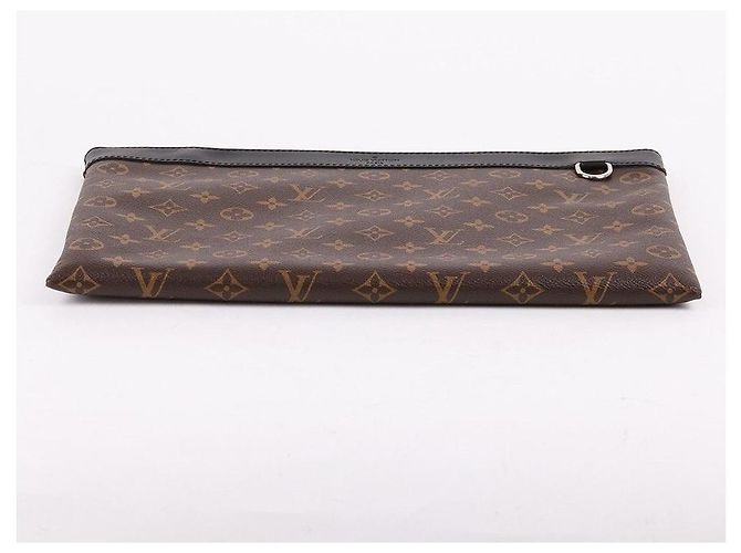 Louis Vuitton Borsa Clutch GM Monogram Discovery Marrone - vista 8