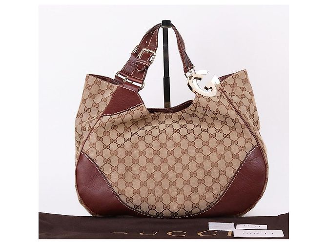 Gucci Große Schultertasche GG Jacquard Mit Interlocking Braun - Ansicht 10
