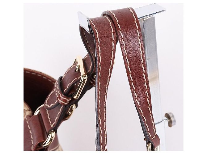 Gucci Große Schultertasche GG Jacquard Mit Interlocking Braun - Ansicht 3