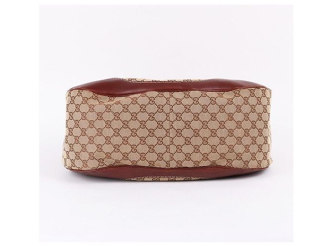 Gucci Große Schultertasche GG Jacquard Mit Interlocking Braun - Ansicht 7