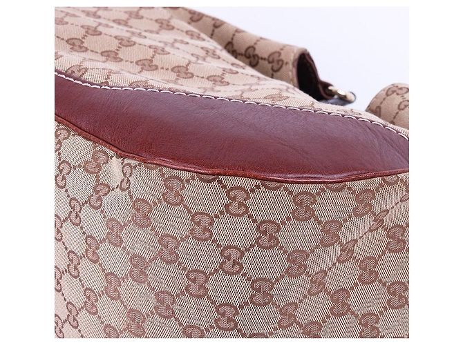Gucci Große Schultertasche GG Jacquard Mit Interlocking Braun - Ansicht 8