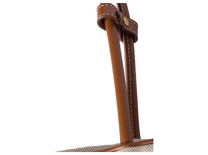 Miu Miu Canvas-Leder-Tasche Braun - Ansicht 4