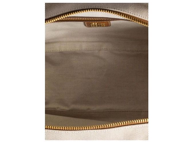 Miu Miu Canvas-Leder-Tasche Braun - Ansicht 7