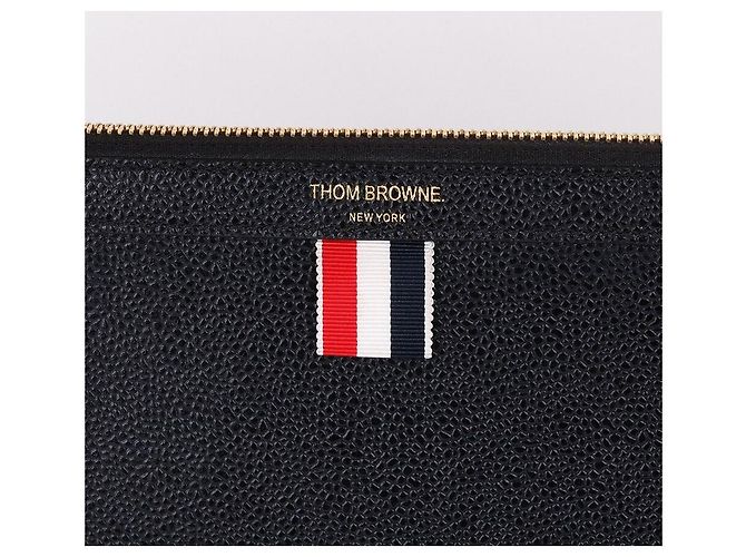 Thom Browne Grande borsa a mano con zip e supporto per laptop - vista 2