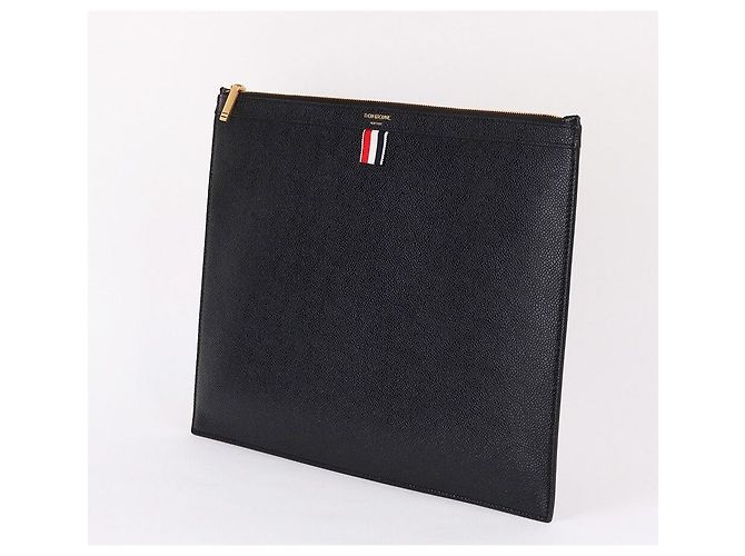 Thom Browne Grande borsa a mano con zip e supporto per laptop - vista 3