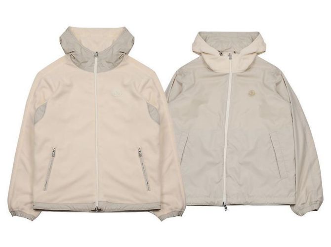 Moncler Felpa con zip reversibile per uomo Bianco - vista 3