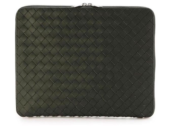 Bottega Veneta Clutch da Uomo Intrecciato Marrone - vista 3
