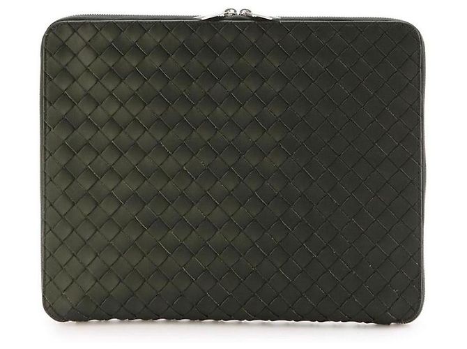 Bottega Veneta Clutch da Uomo Intrecciato Marrone - vista 4