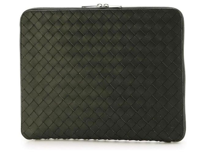 Bottega Veneta Clutch da Uomo Intrecciato Marrone - vista 5