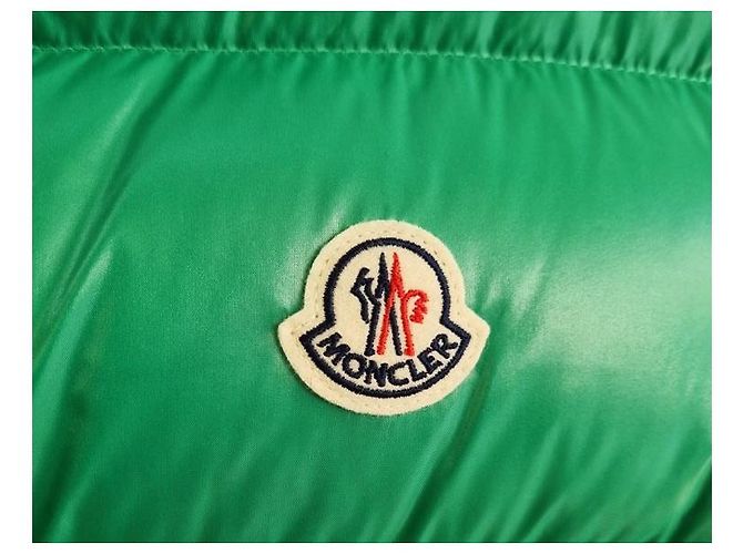 Moncler Herren Logo Steppweste Grün - Ansicht 8