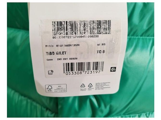Moncler Herren Logo Steppweste Grün - Ansicht 9