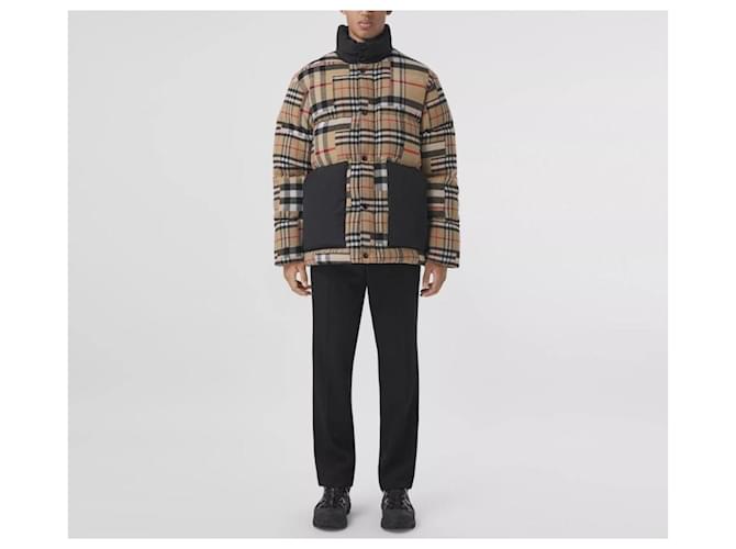 Burberry Vintage Check Wool Down Padding Brown - view 5
