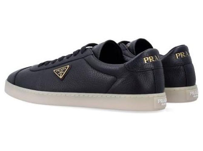 Prada Sneakers in pelle Rain Deer Nero - vista 7