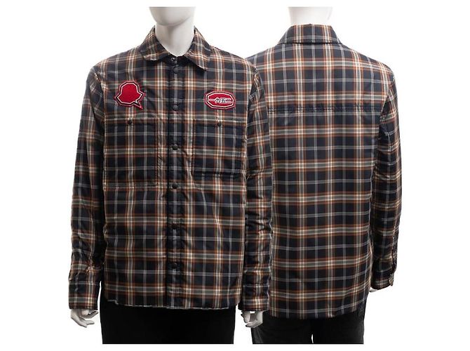 Camicia overshirt da uomo Moncler Genius Blu - vista 2