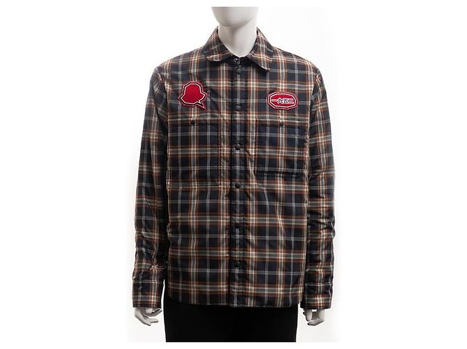 Camicia overshirt da uomo Moncler Genius Blu - vista 3