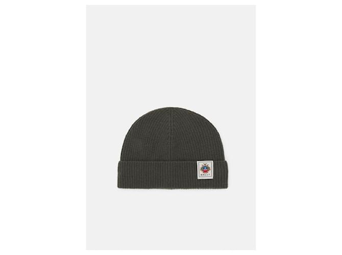 Bally Logo Patch Beanie Green - view 4