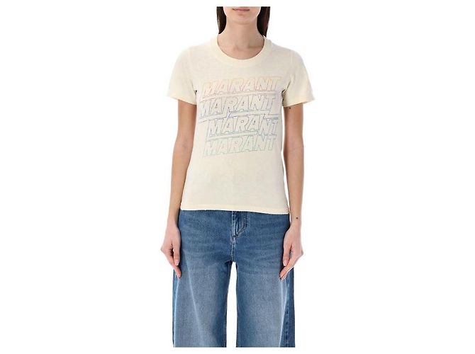 Isabel Marant Camiseta con logo Blanco - vista 4