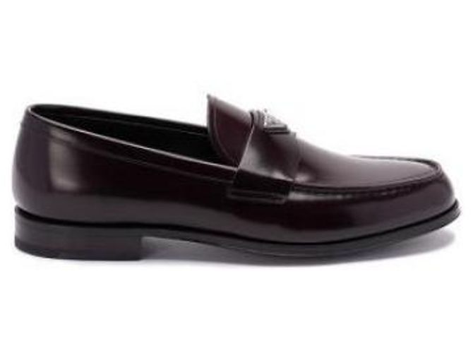 Prada Mocassini in pelle spazzolata Marrone - vista 4