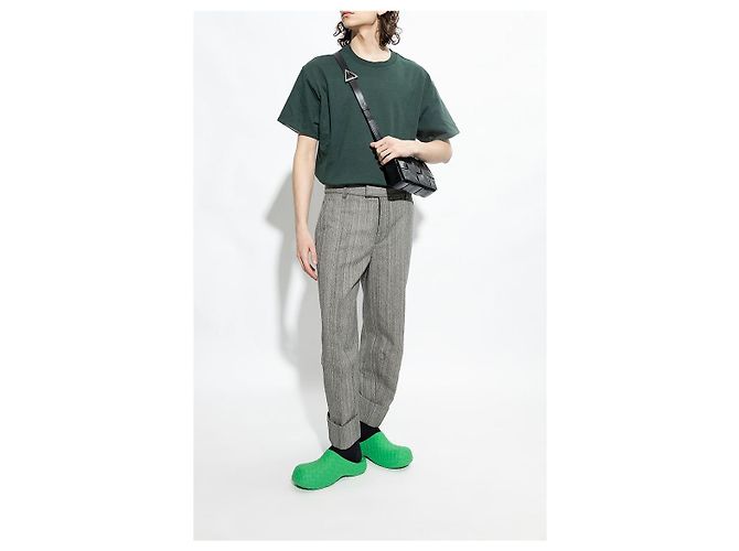 Bottega Veneta Infradito in gomma Intrecciato Verde - vista 6