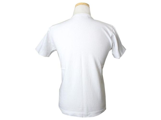 Comme Des Garcons Weißes T-Shirt mit großem Herz-Logo-Druck - Ansicht 2