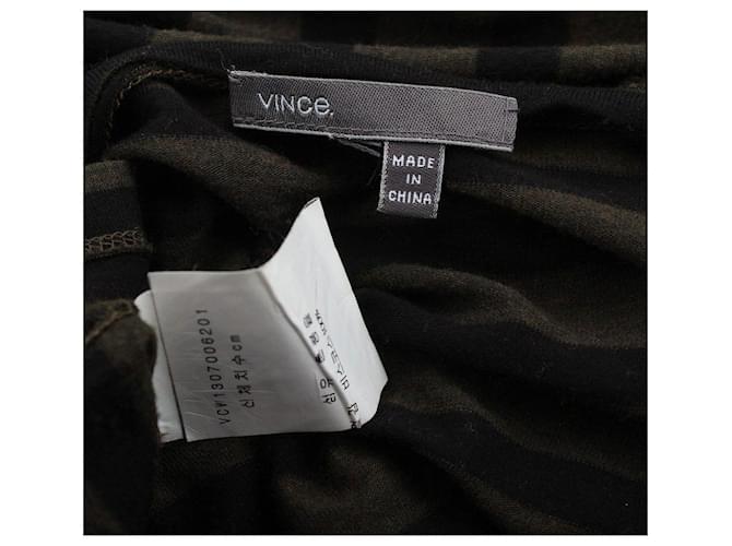 Vince Khaki-schwarz gestreiftes Oberteil Braun - Ansicht 5