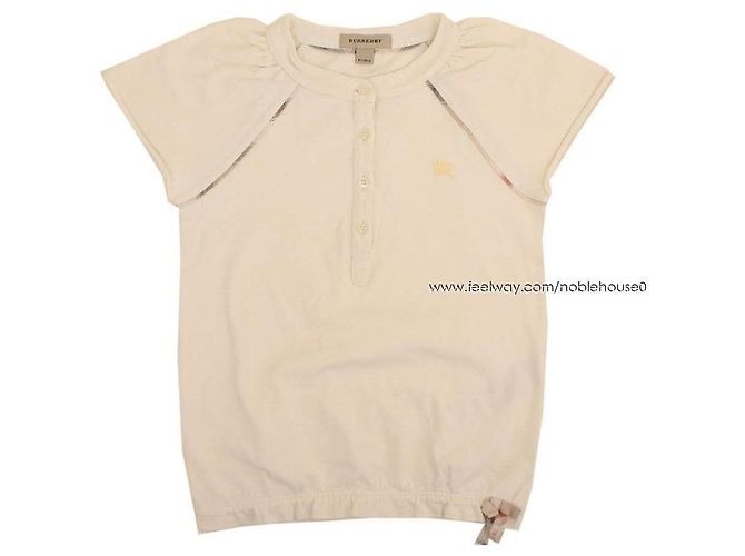 Chloé Burberry Mark T-Shirt und Denim-Shorts Set für Mädchen Blau - Ansicht 4