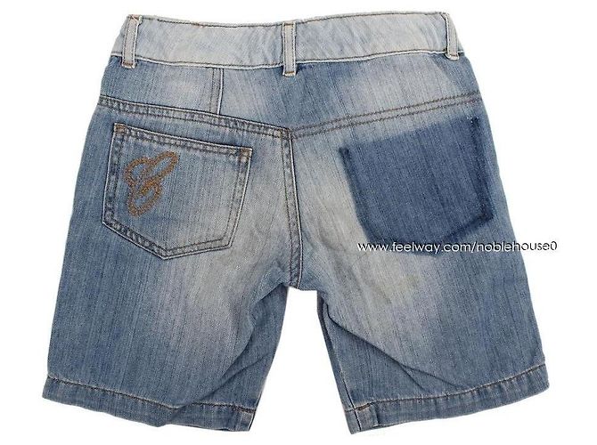 Chloé Burberry Mark T-Shirt und Denim-Shorts Set für Mädchen Blau - Ansicht 7