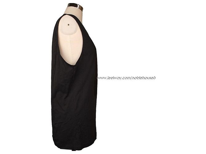 Top de tirantes con estampado de letras verde oscuro Acne - vista 3