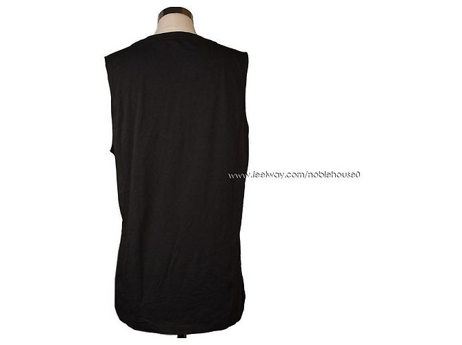 Top de tirantes con estampado de letras verde oscuro Acne - vista 4