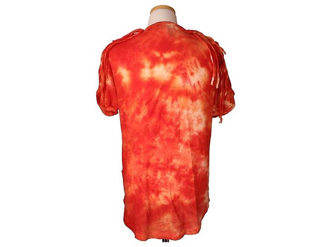 Isabel Marant Camiseta perforada roja con estampado - vista 4