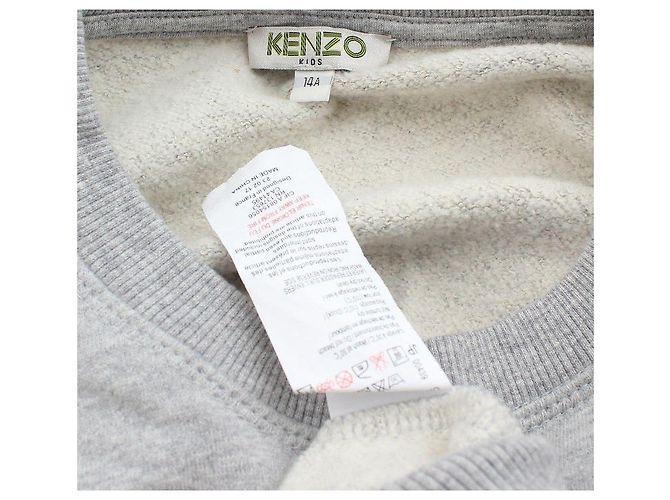 Kenzo Kinder Fleece Sweatshirt mit Multi-Logo, Langes Oberteil, Jahre Erwachsene Braun - Ansicht 5