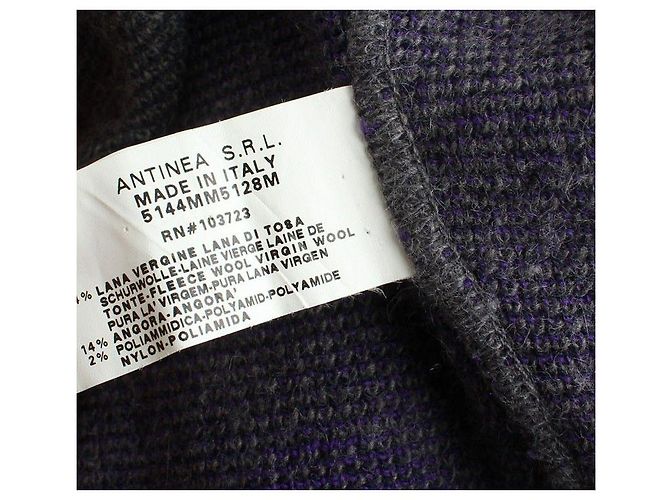 Armani Herren Wollstrickoberteil mit Mehrfachpunkten Braun - Ansicht 3