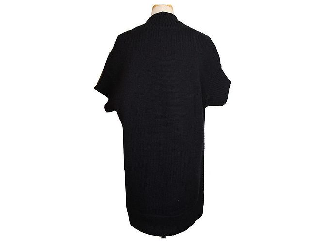 Chloé Navy Schalkragen aus Wollstrick XS Blau - Ansicht 4