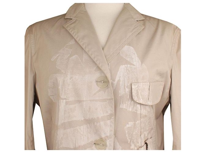 Jil Sander Chaqueta Beige Impresa Naranja - vista 7