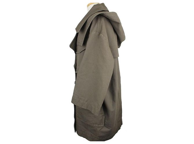 Isabel Marant Giacca militare khaki con cappuccio e doppio bottone Multicolore - vista 3