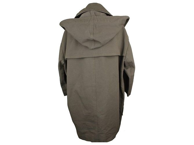Isabel Marant Giacca militare khaki con cappuccio e doppio bottone Multicolore - vista 4