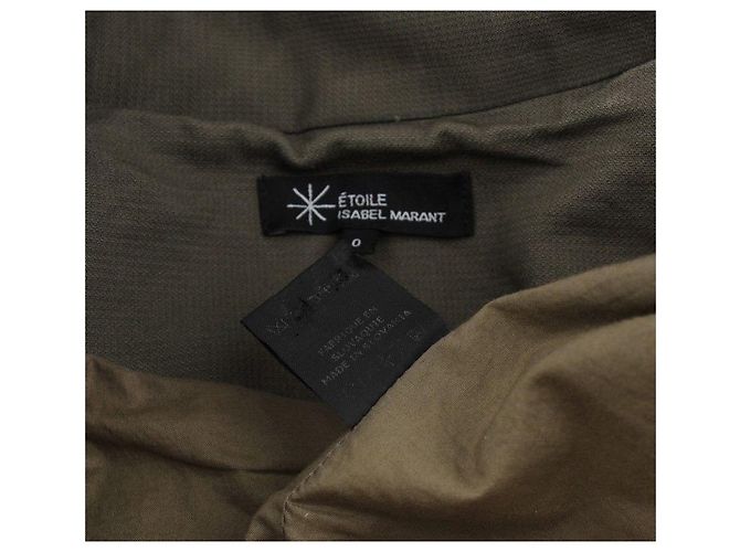 Isabel Marant Giacca militare khaki con cappuccio e doppio bottone Multicolore - vista 6