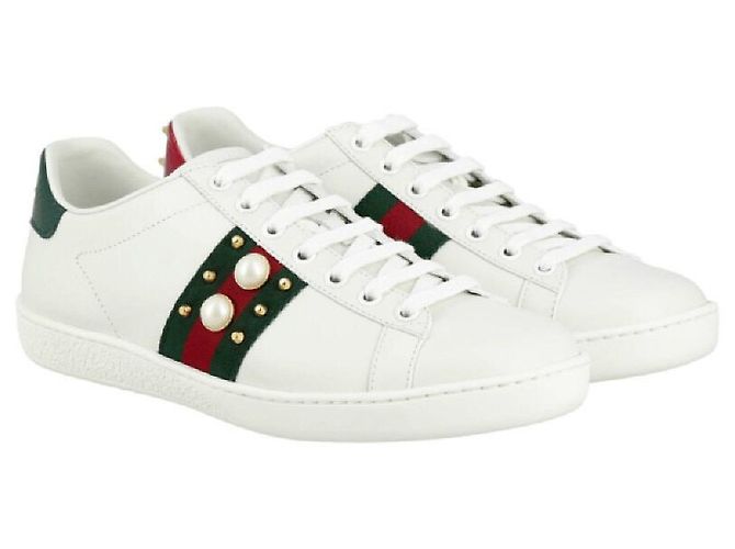 Gucci Baskets Basses Ace Stud Multicolore - vue 10