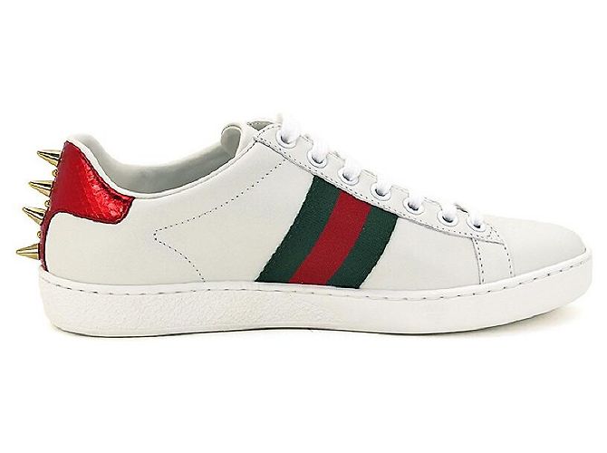Gucci Baskets Basses Ace Stud Multicolore - vue 4