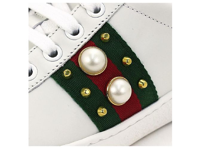 Gucci Baskets Basses Ace Stud Multicolore - vue 5