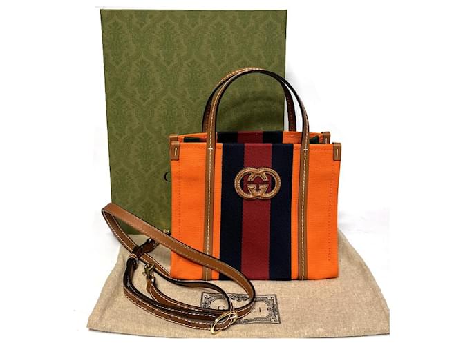 Gucci Mini Interlocking Tote Bag FABCL Mehrfarben - Ansicht 7